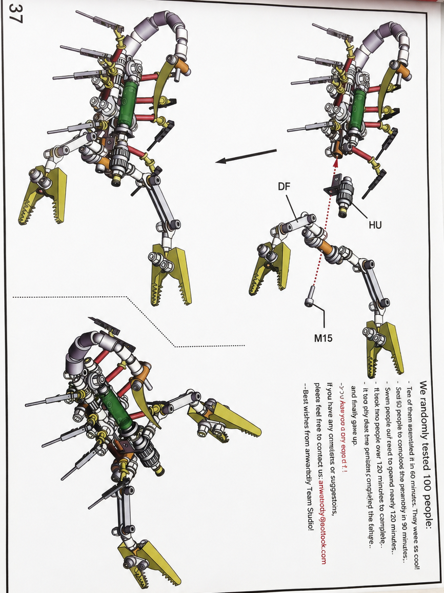 3D metall spinne skorpion